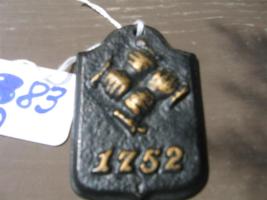 Miniature Fire Mark of Philadelphia Contributionsh