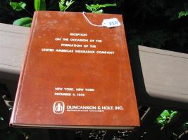 Book. Reception on the Occasion of the Formation