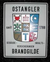 Ostangler Brandgilde. German. Aluminum. 4 11/16x