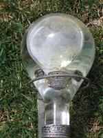 AutoFyrStop Co. Grenade Bottle. Clear with liquid