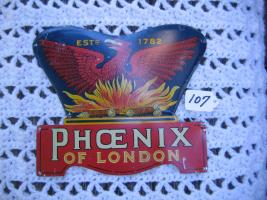 Phoenix Assurance Company. London, England. Tin.