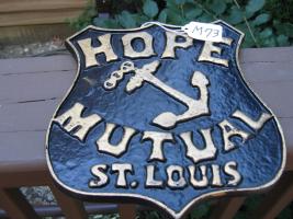 Hope Mutual. St. Louis. Reproducton Fire Mark.
