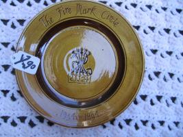 Ceramic Plate. The Fire Mark Circle 1934 - 1994.
