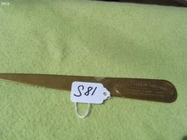 Letter Opener. One Side says "Commemorative of a G