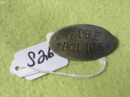 Fire Police Pin. 2 1/4x1 1/4