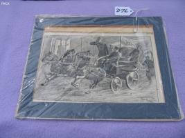 Picture of Horses and Fire Engine. Taken from old