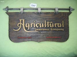 Sign. Agricultural Insurance Company. Watertown,