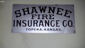 Shawnee Fire Insurance Company fire mark- painted