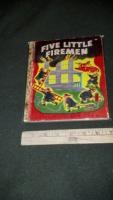 Golden Book- Five Little Firemen-7ΓÇ¥ x 8ΓÇ¥ book