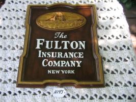 Fulton Insurance Company. New York. Burlwood Sig