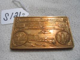 Paperweight. Gold Color. Raised Etching on one s