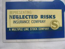 Plastic Advertising Sign. One Side (not shown in