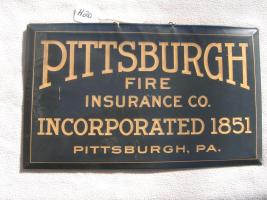 Sign. Pittsburgh Fire Insurance Co., Pittsburgh,
