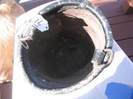 Green Fire Bucket. Picture of Inside of the Bucke