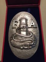Fire Association Silver Fire Mark. President of t