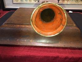 Inside of 1800's Brass Fire Trumpet.