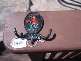 Miniature Fire Mark - with two hooks below - Assoc