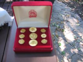 Gold Colored "Fire Department" Buttons from the Ne