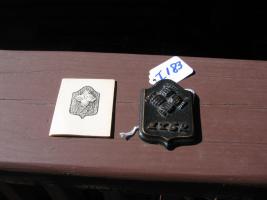 Small Paperweight. Replica of the Fire Mark of th