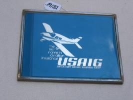 USAIG Agency Plaque. Teal Background with Gold Ai