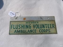 Flushing Volunteer Auto Tag