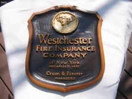 Westchester Fire Ins. Plaque