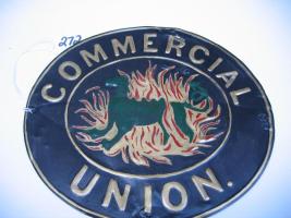#197 Commercial Union Fire Mark., London England.