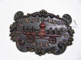 #205 Cincinnati Insurance Fire Mark. B157. Many believe this to be the nicest fire mark made in the United States