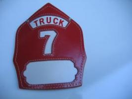 #216 Truck 7 Helmet shield. 6 inches long.