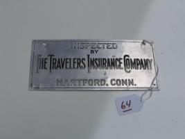 #064 Small Travelers Advertising Sign/Inspection Sign