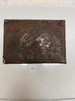 151 Firemark, Foreign North British & Mercantile, BU932. Tin