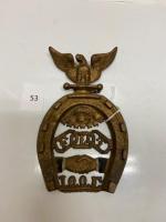 153 Firemark, U.S. Independent Order of Odd Fellows, BU109 Var. House Plate.