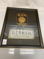 161 Firemark, U.S. & Foreign Sun, BU553 and German Freeport, BU364. Framed Together.