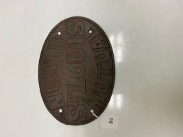 184 Firemark, U.S. North St. Louis Mutual, BU347. 1865. Zinc.